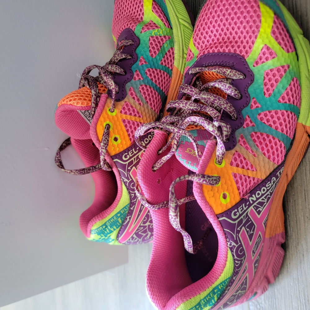 Asics Gel-Noosa Tri Pink and Purple Athletic Shoes